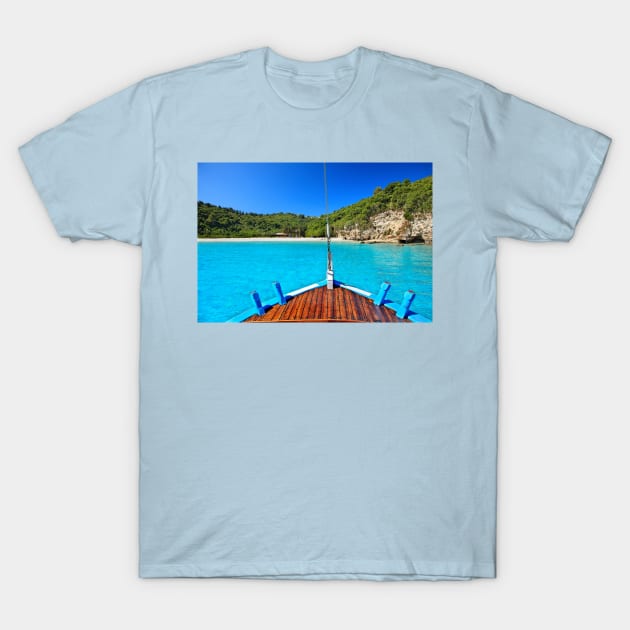 Closer to paradise - Antipaxos island T-Shirt by Cretense72